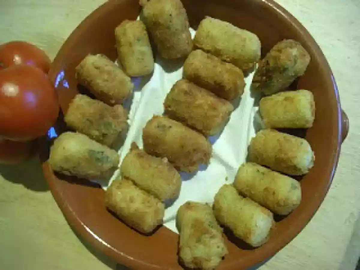 Croquetes crocantes de arroz e queijo. - foto 2