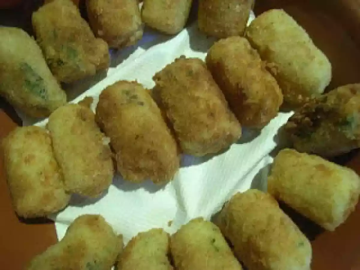 Croquetes crocantes de arroz e queijo. - foto 3