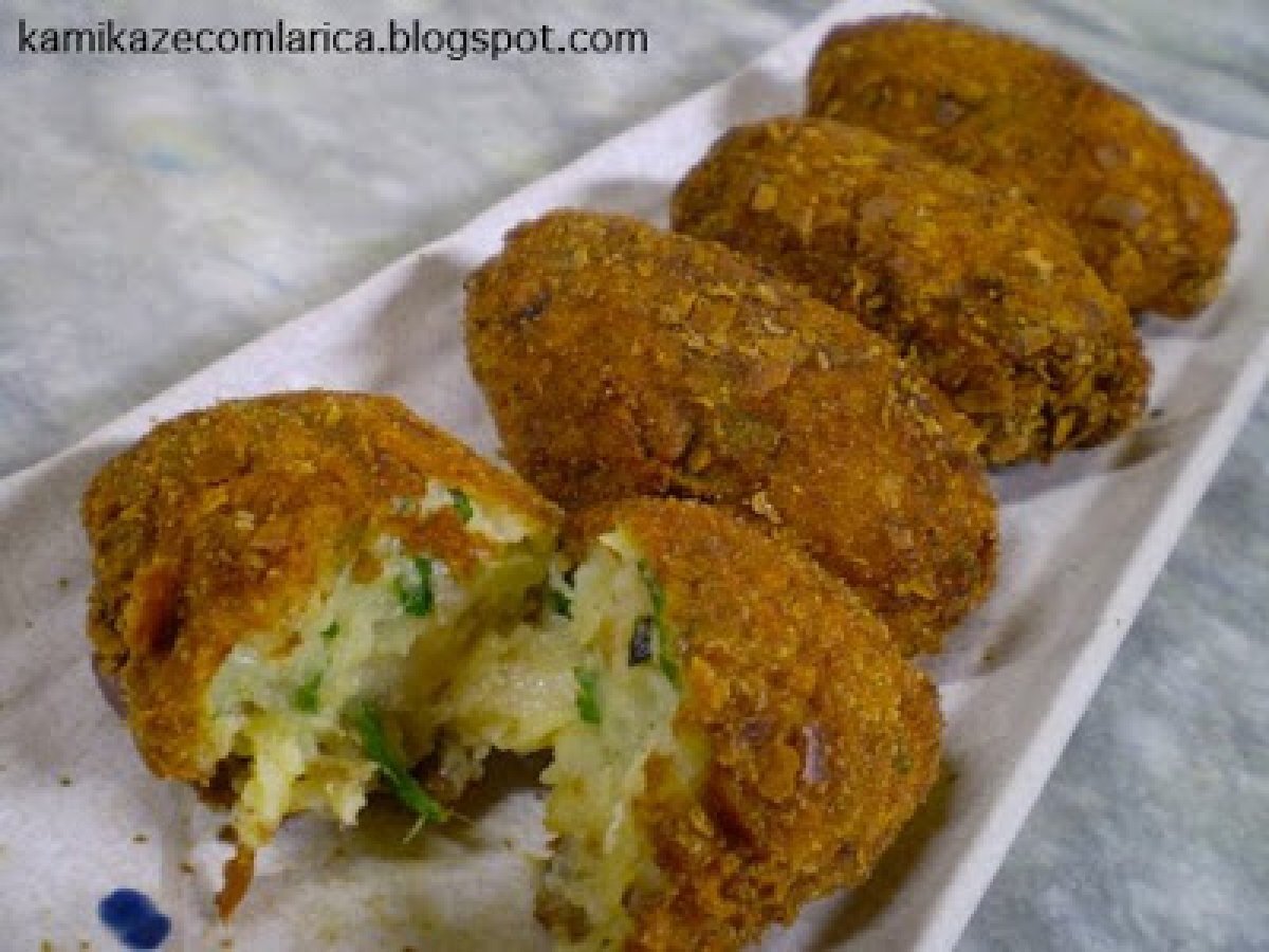 Croquetes de bacalhau com batatas