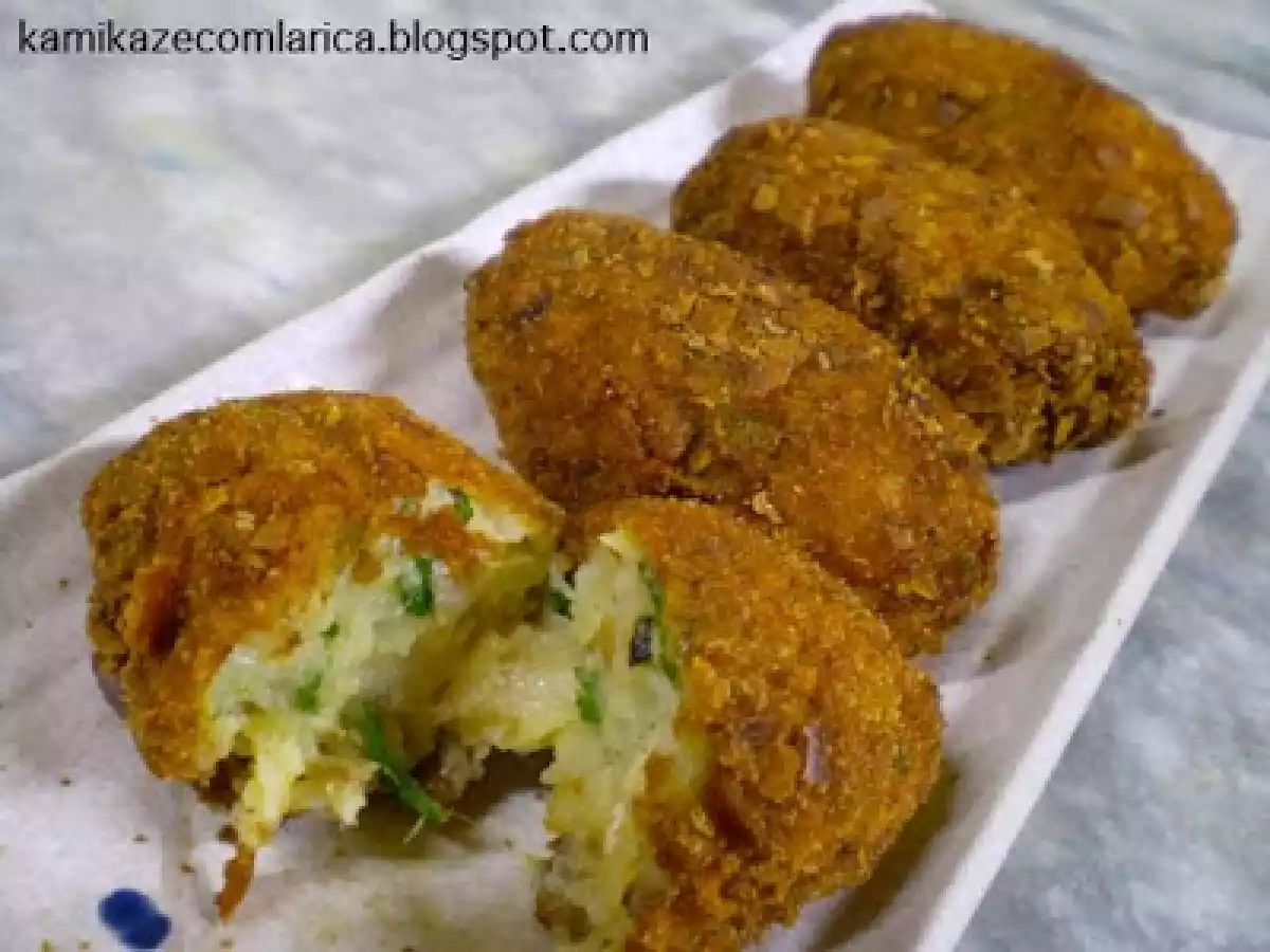 Croquetes de bacalhau com batatas