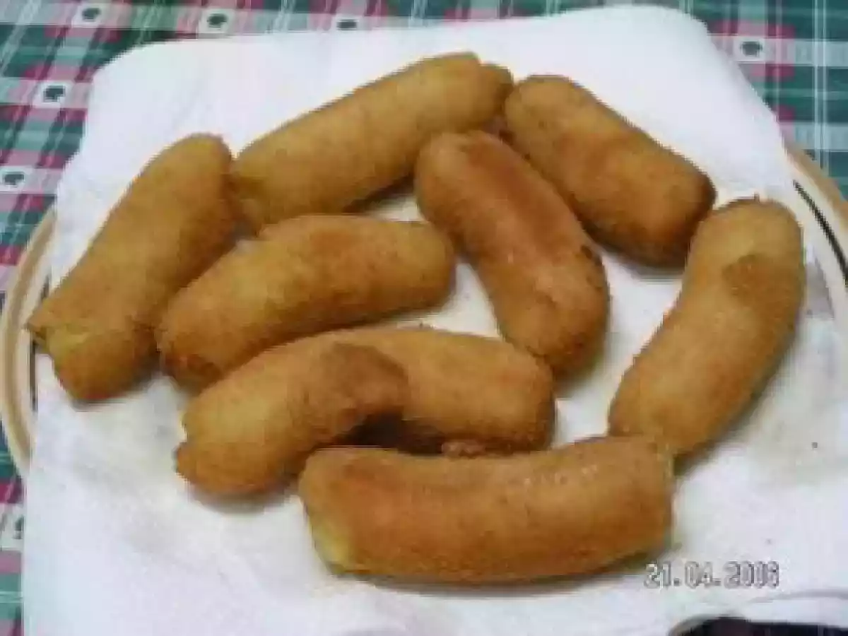 Croquetes de banana (tipo a banana frita dos rodízios)