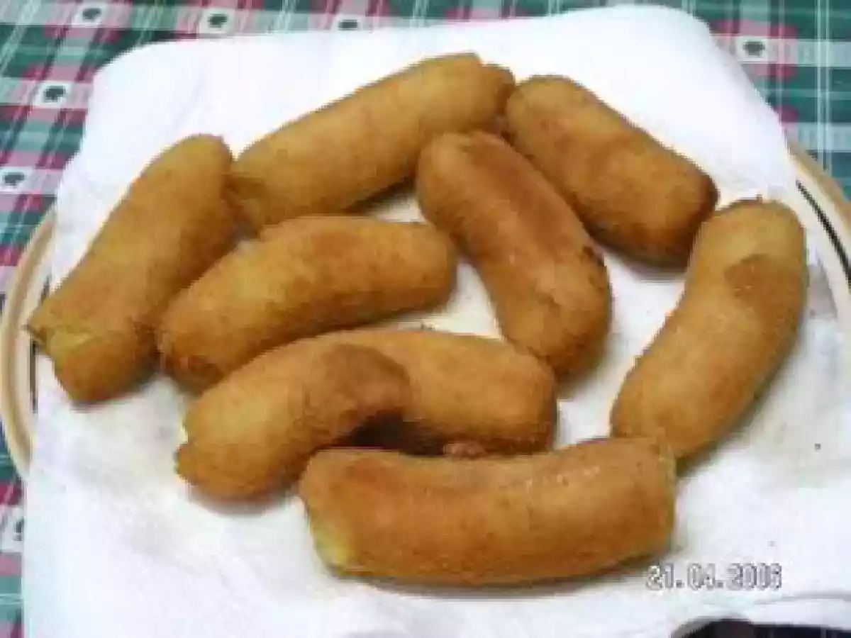 Croquetes de banana (tipo a banana frita dos rodízios)