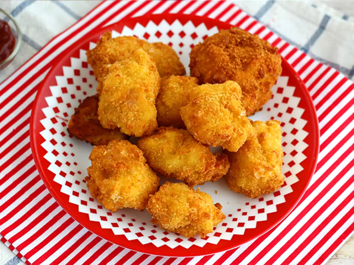 Croquetes de macarrão com fiambre e queijo - foto 3