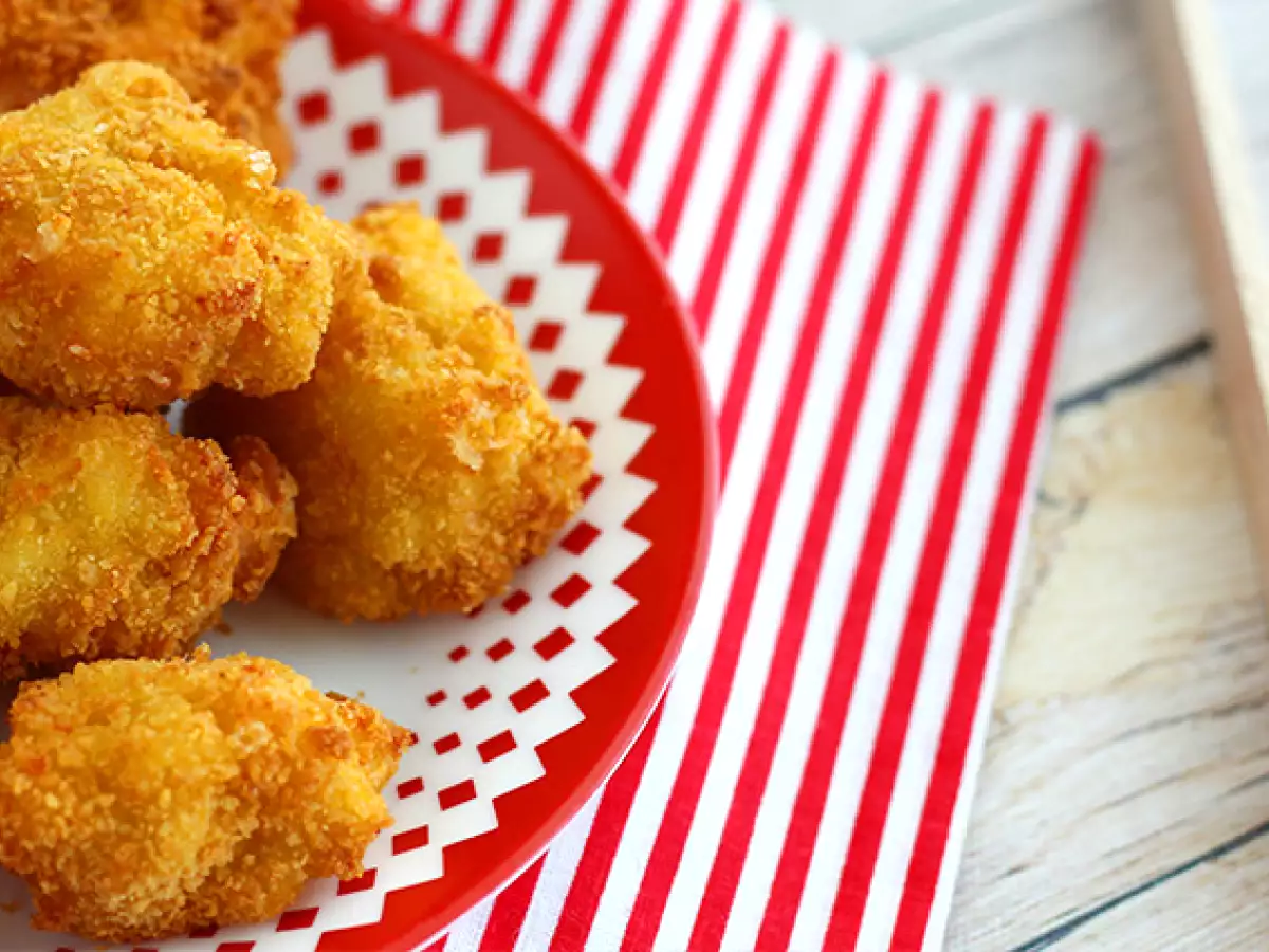 Croquetes de macarrão com fiambre e queijo - foto 4