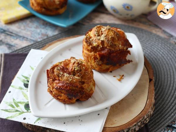 Cruffins salgados, a combinação do croissant e do muffin, sabor queijo - foto 4