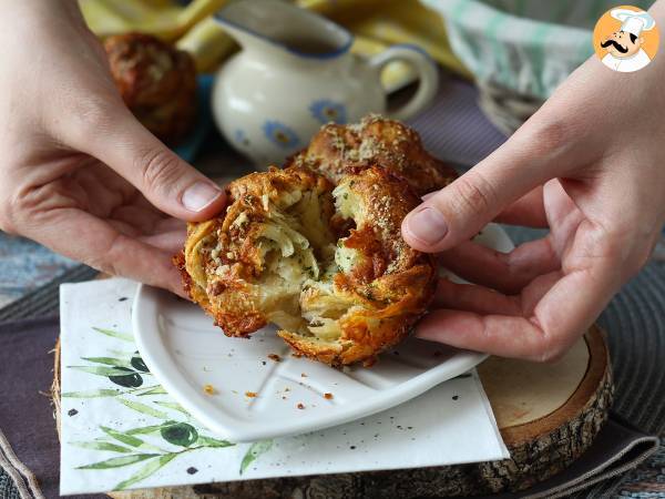 Cruffins salgados, a combinação do croissant e do muffin, sabor queijo - foto 6