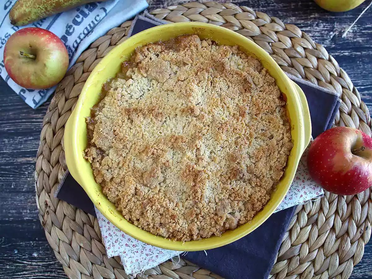 Crumble de maçã e pera - foto 2