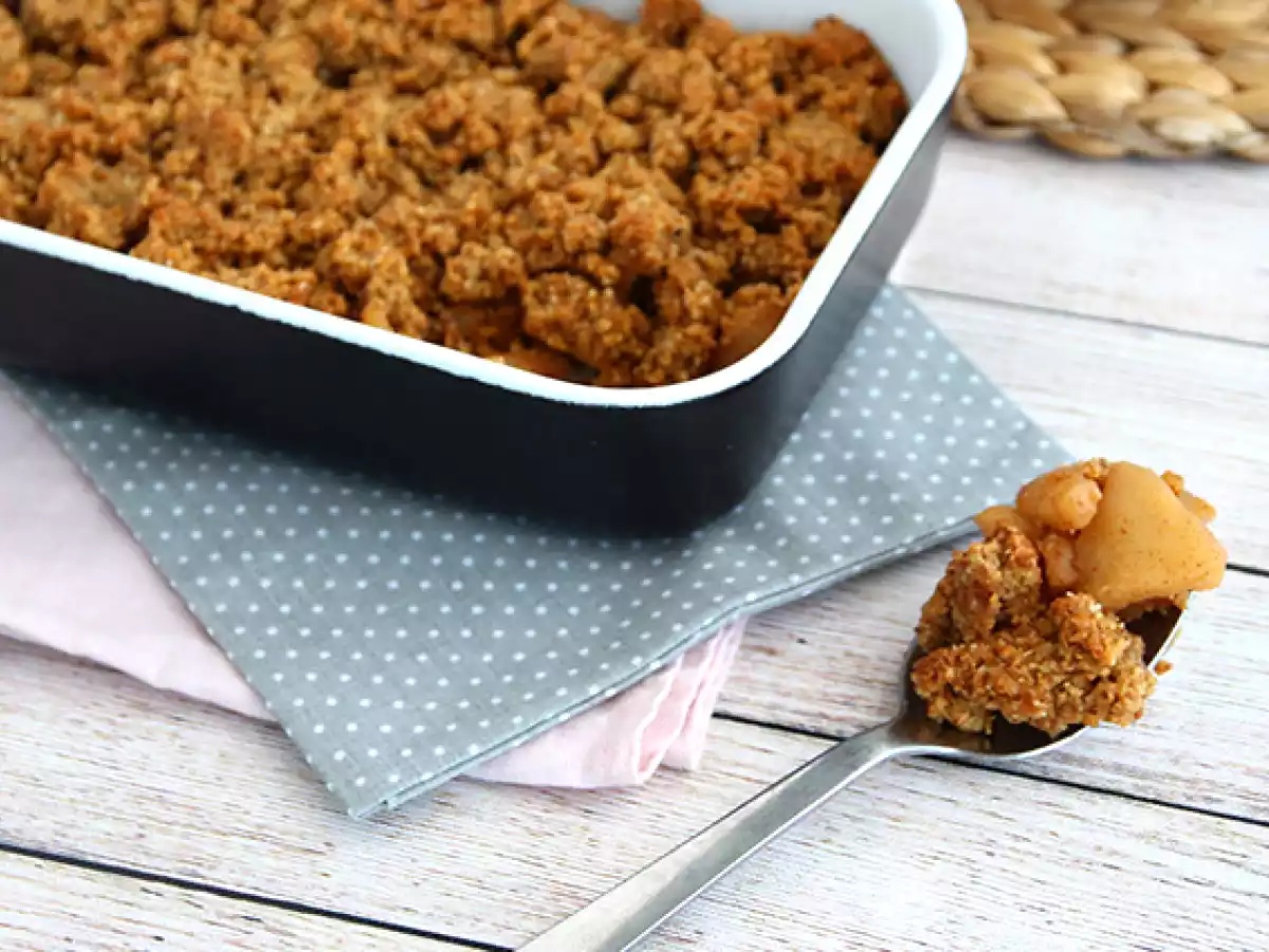 Crumble de maçãs (vegan e sem gluten) - foto 2