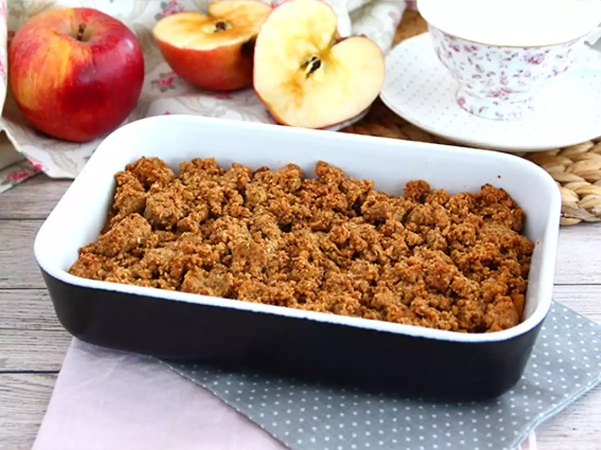 Crumble de maçãs (vegan e sem gluten) - foto 3