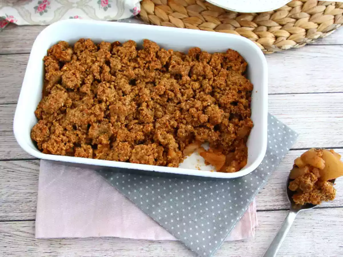Crumble de maçãs (vegan e sem gluten) - foto 4