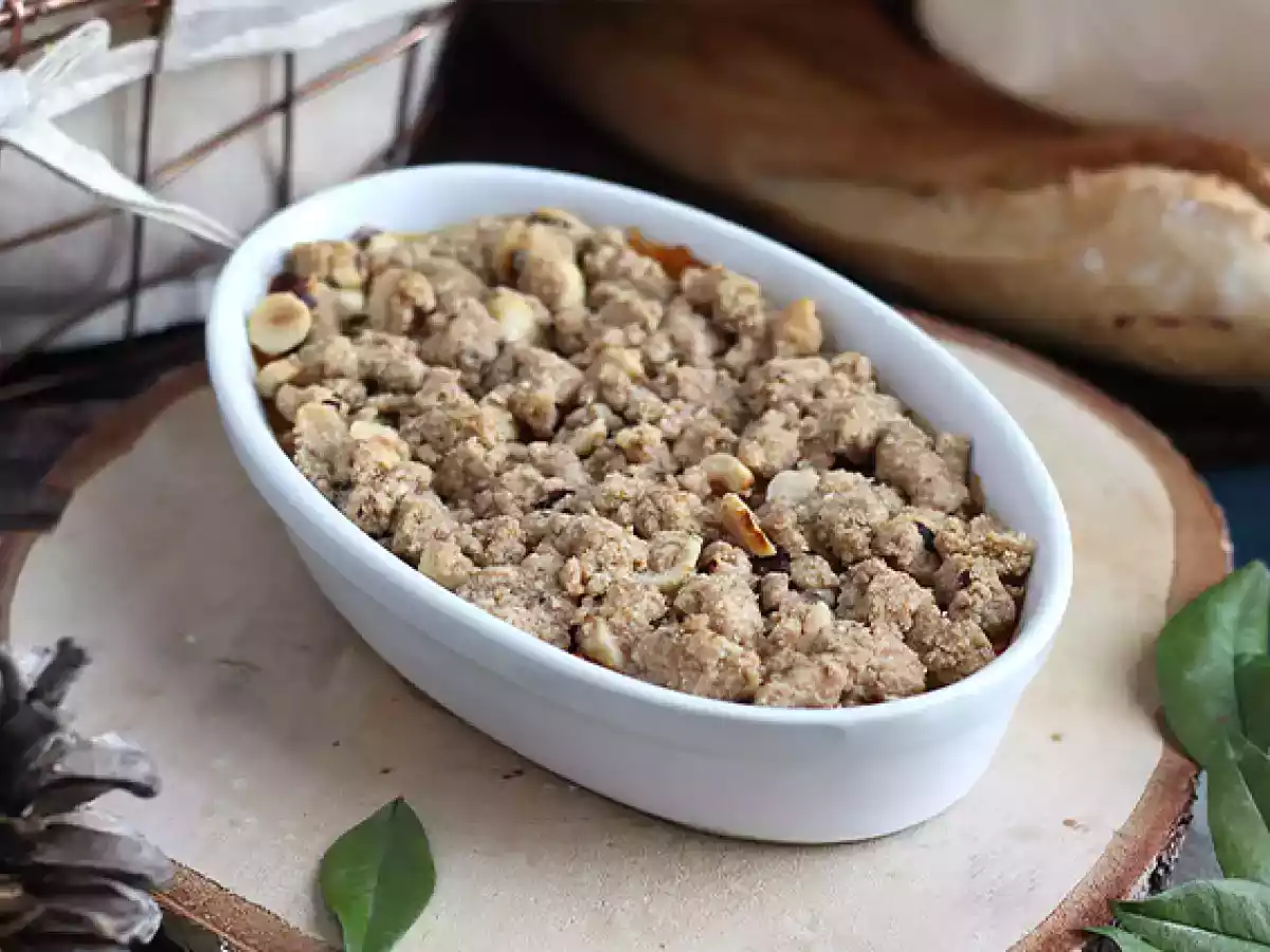 Crumble (farofa) de abóbora com avelã - foto 3