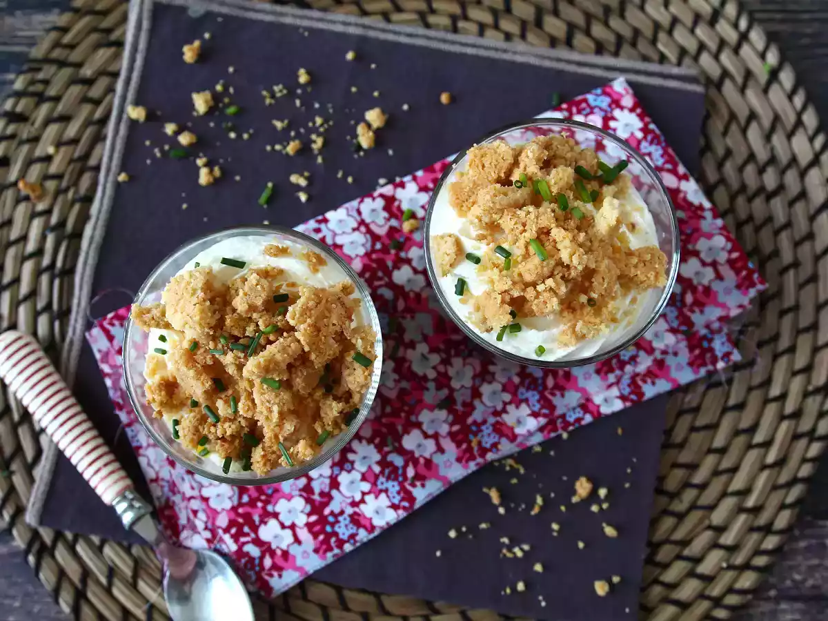 Crumble salgado de parmesão e ervilhas - foto 2