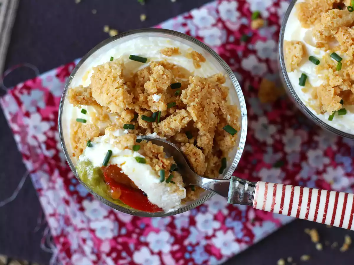Crumble salgado de parmesão e ervilhas - foto 4