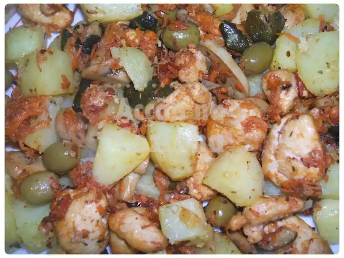 Cubinhos de frango com legumes na actifry - foto 2