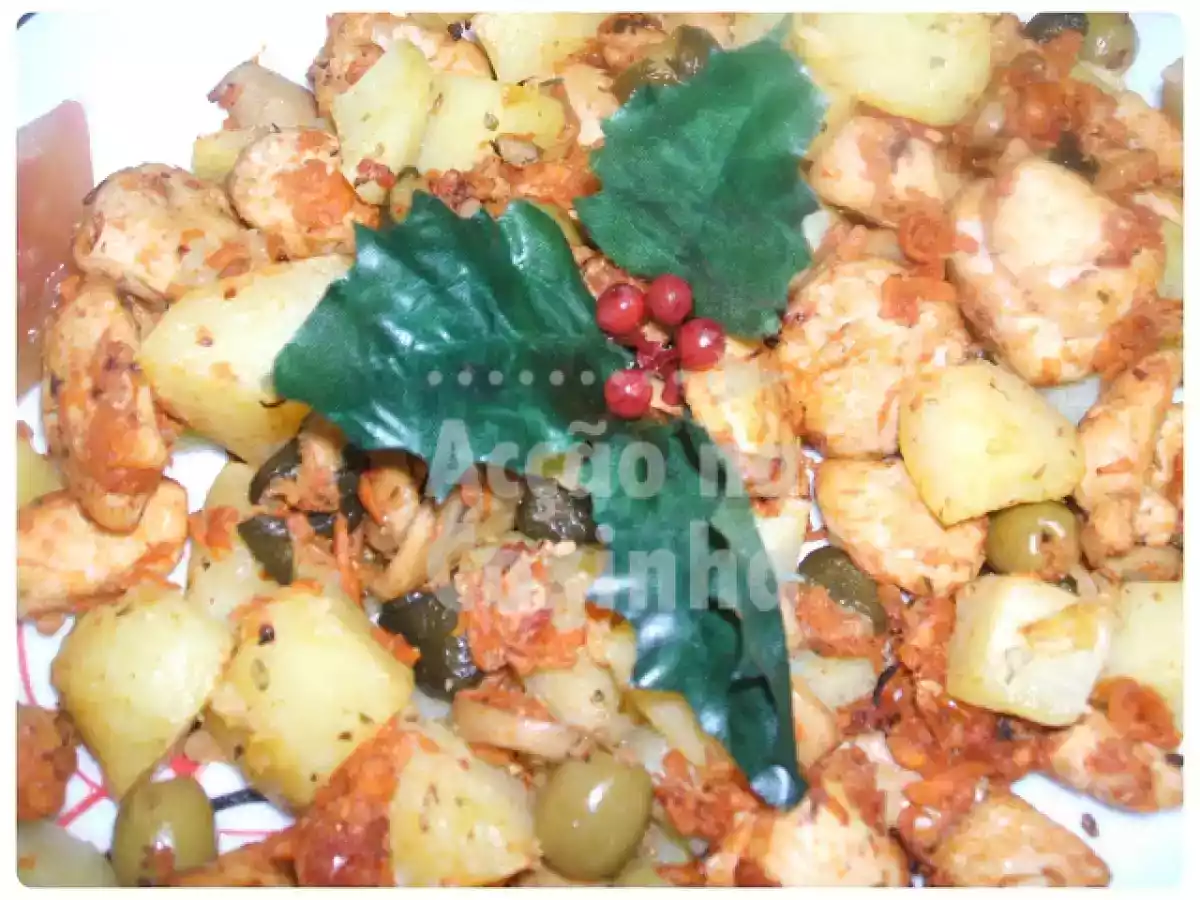 Cubinhos de frango com legumes na actifry - foto 4