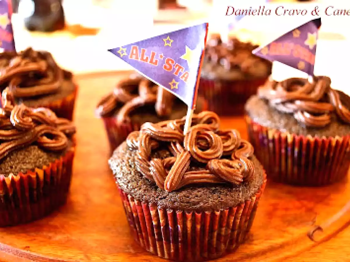 Cupcake de Chocolate e Framboesa