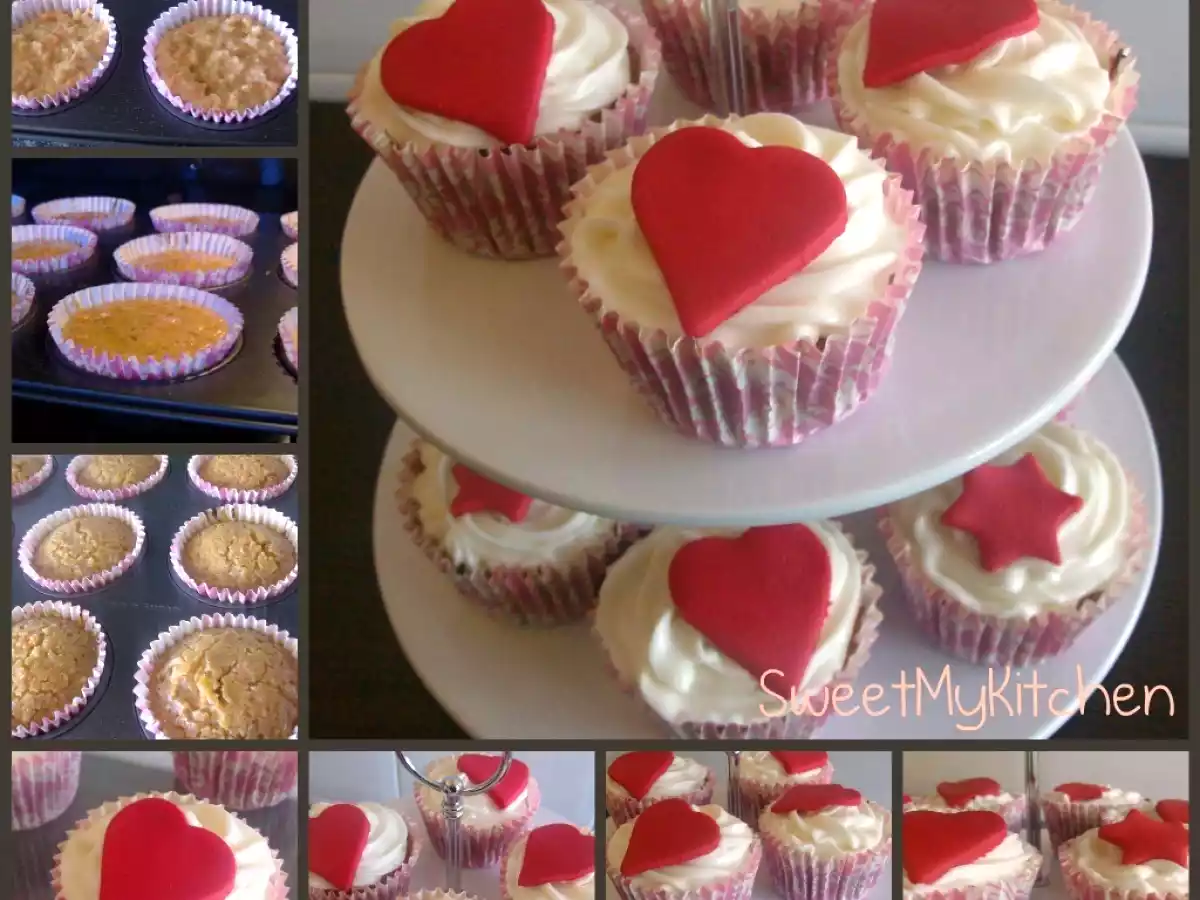 Cupcakes de cenoura com frosting de creamcheese - Bimby