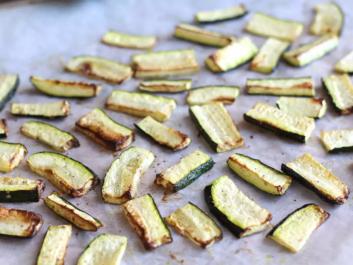 Curgete (abobrinha) assada no forno!