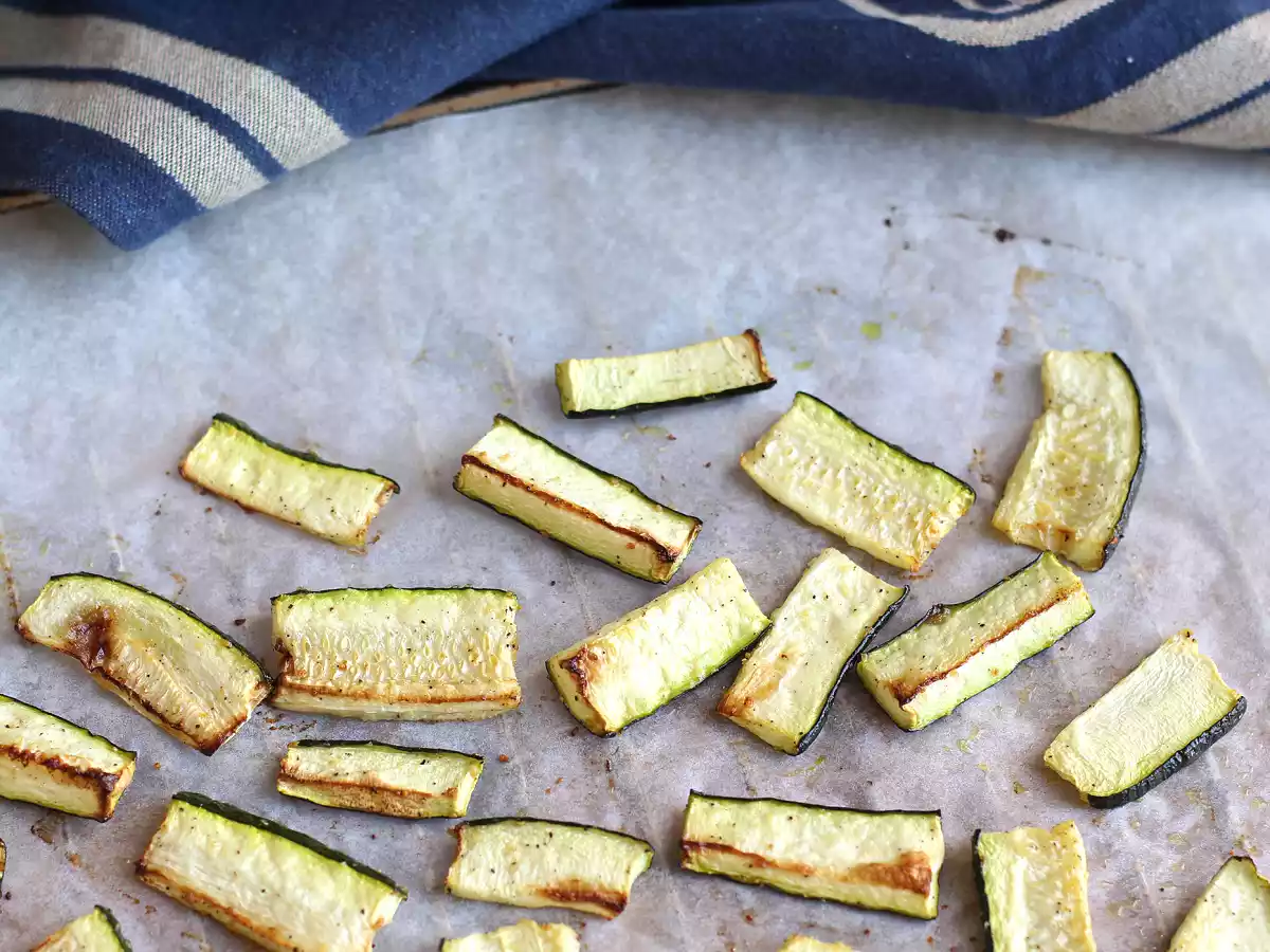 Curgete (abobrinha) assada no forno! - foto 4