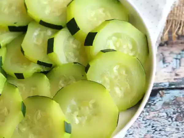Receita Curgete (abobrinha) cozida na água!