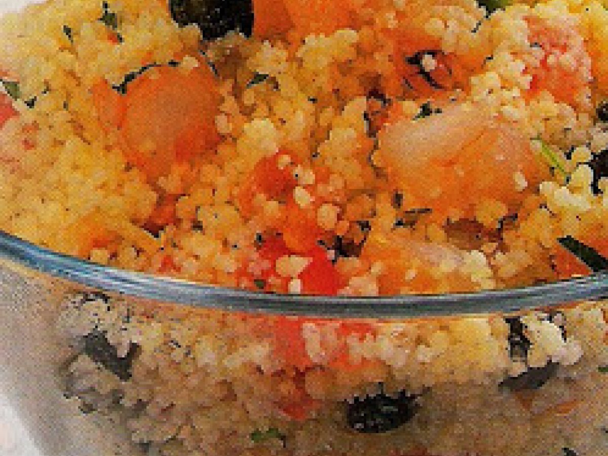 Cuscuz com Fiambre e Pimentos