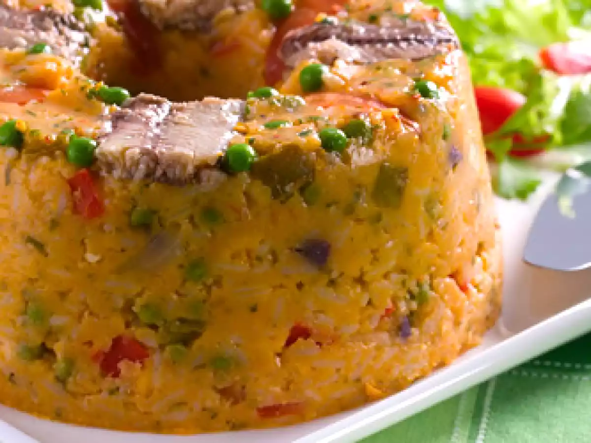 Cuscuz de arroz e legumes