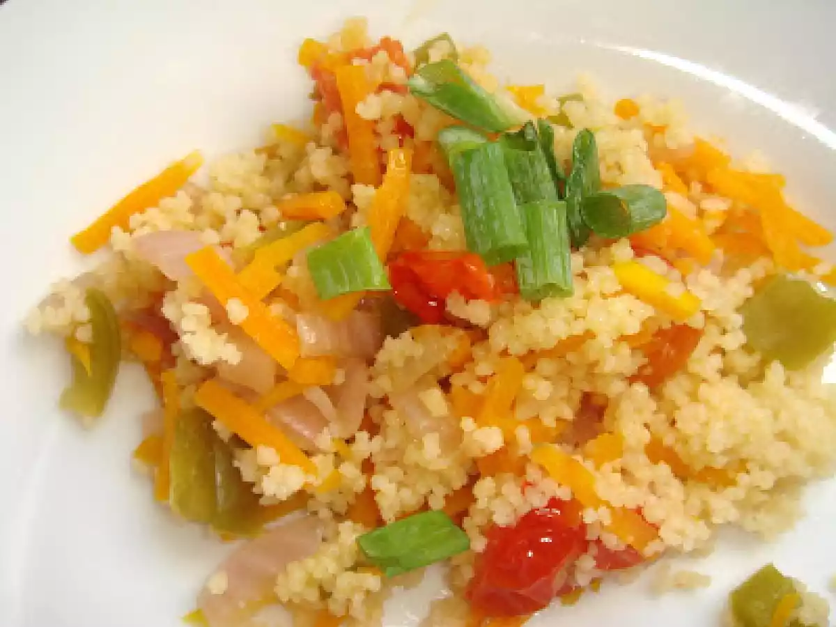 Cuscuz marroquino com legumes