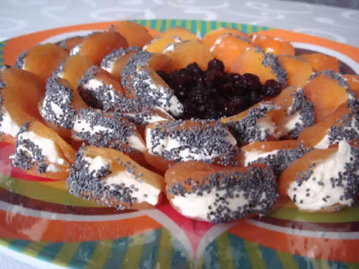 Damasco com cream cheese