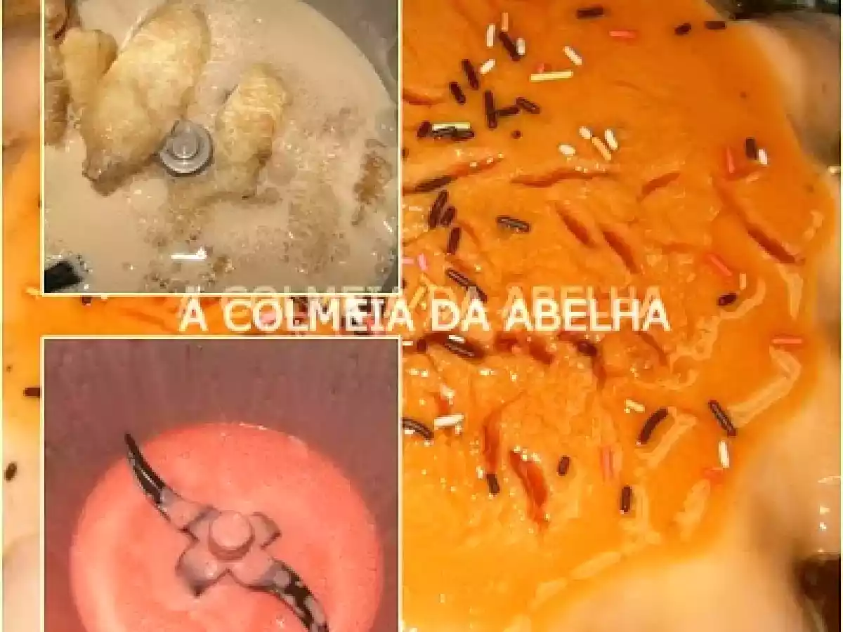 DELÍCIA DE BANANA E GELATINA DE MORANGO