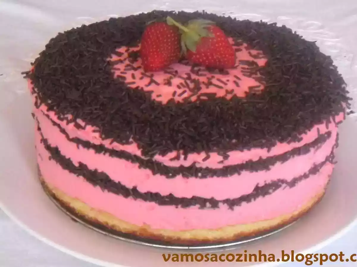 Delícia de morango e chocolate