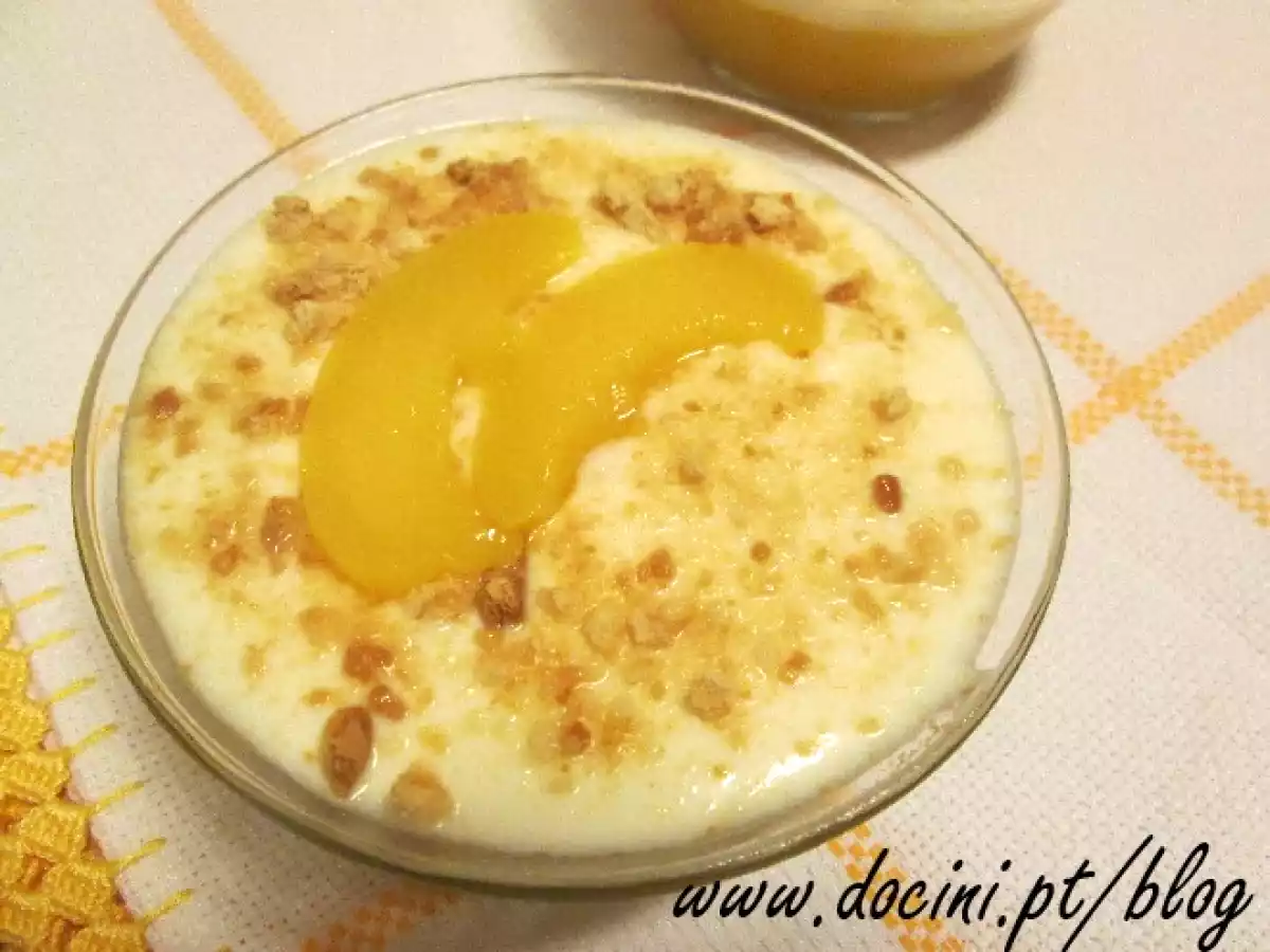 Delicia de Pêssego, Iogurte e Mel