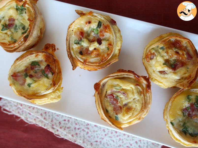 Deliciosas mini quiches feitas com tortilha! - foto 4