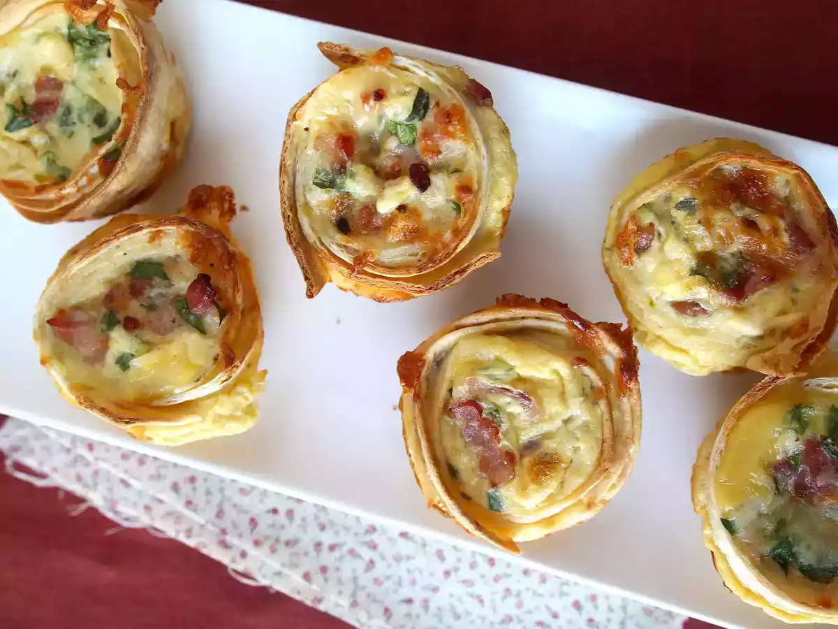 Deliciosas mini quiches feitas com tortilha! - foto 4