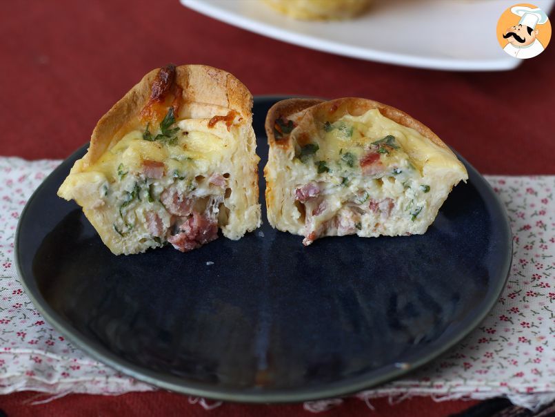 Deliciosas mini quiches feitas com tortilha! - foto 5