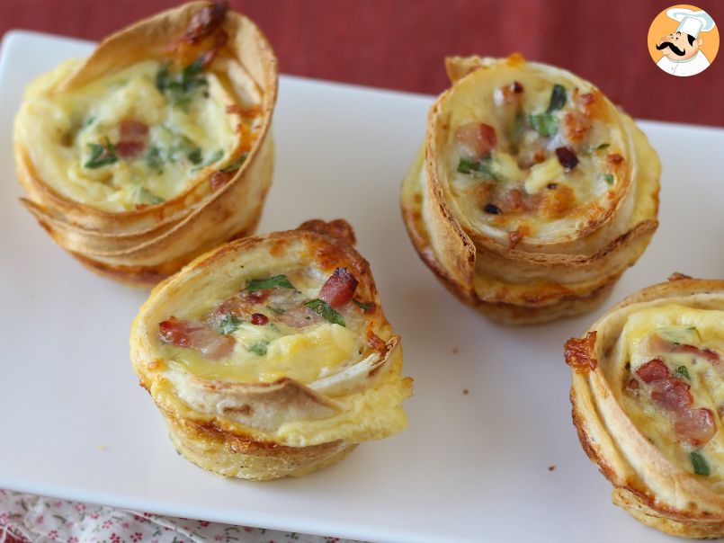 Deliciosas mini quiches feitas com tortilha! - foto 6