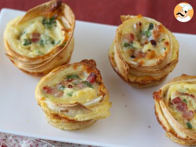 Deliciosas mini quiches feitas com tortilha! - foto 6