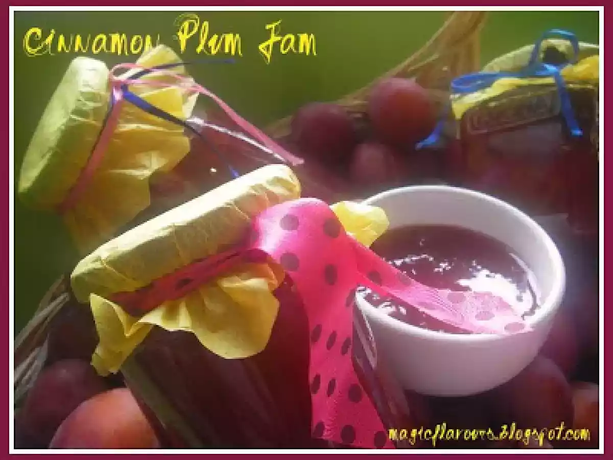 Doce de ameixa com canela