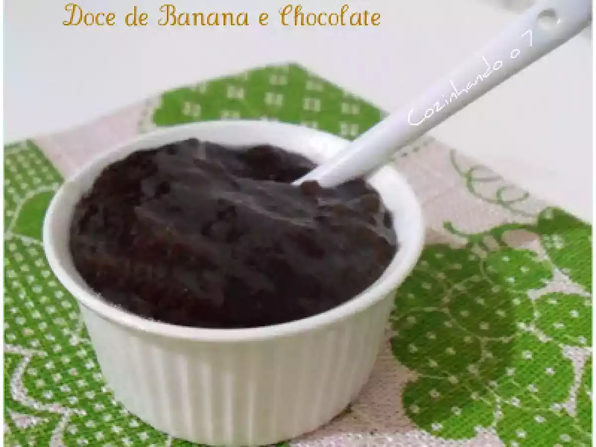 Doce de Banana e Chocolate