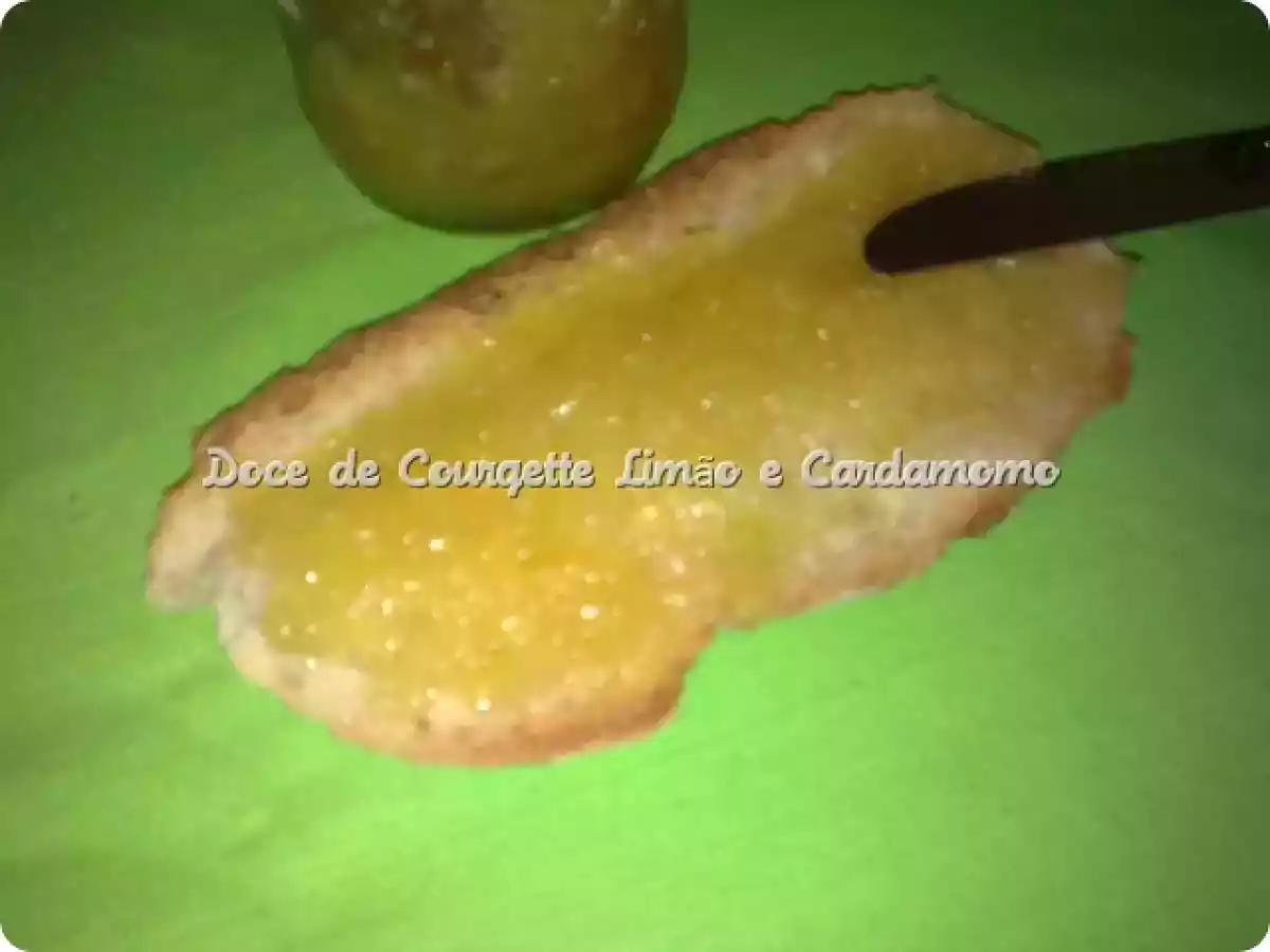 Doce de Courgette Limão e Cardamomo