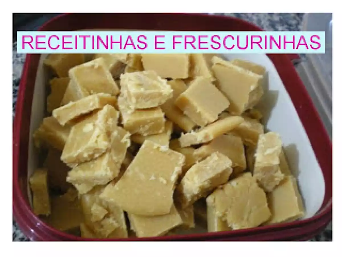Doce de leite de corte com leite em pó