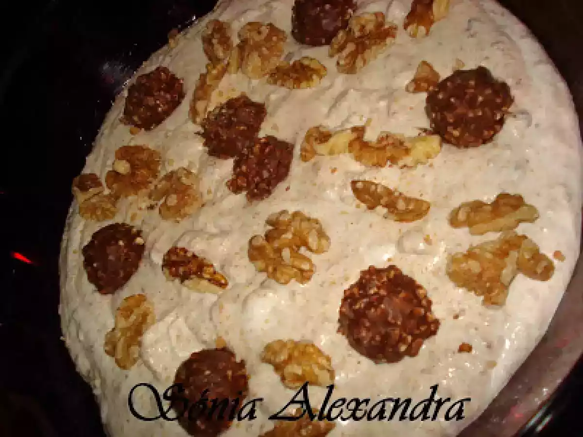 DOCE DE NATAS E LEITE CONDENSADO COM BOLACHA, NOZES E FERRERO ROCHER... - foto 2