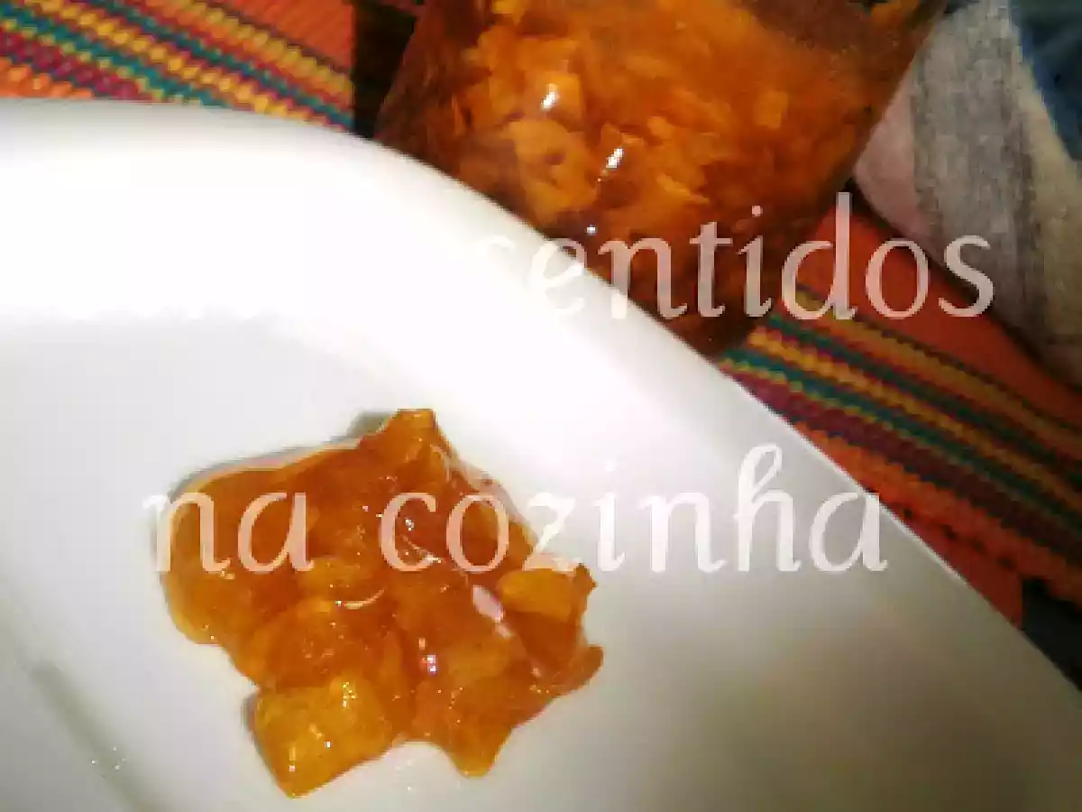 Doce de pessêgo com gengibre e canela - Açúcar gelificante - foto 2