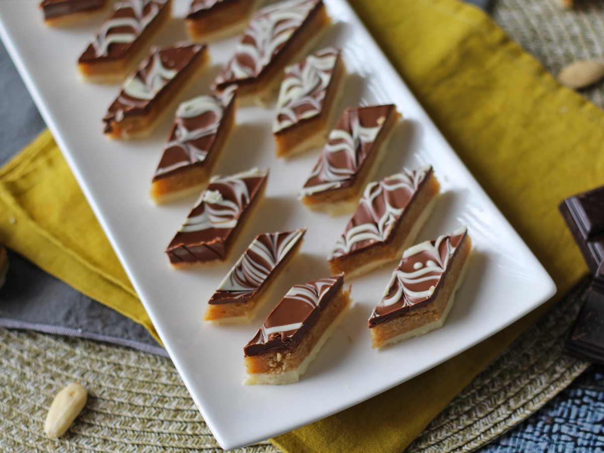 Doce marroquino Rkhama com amendoim e chocolate, fácil e sem forno - foto 2