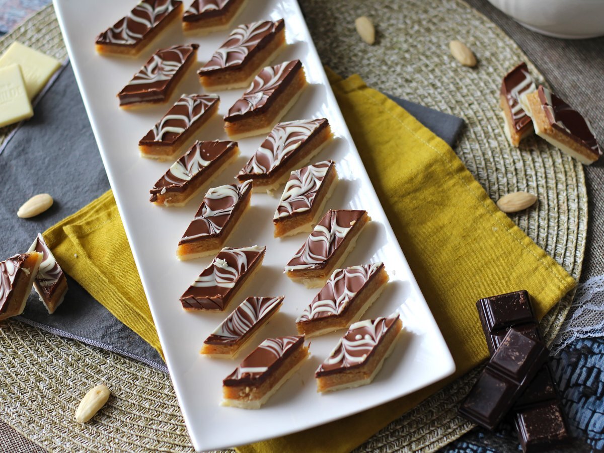 Doce marroquino Rkhama com amendoim e chocolate, fácil e sem forno - foto 7