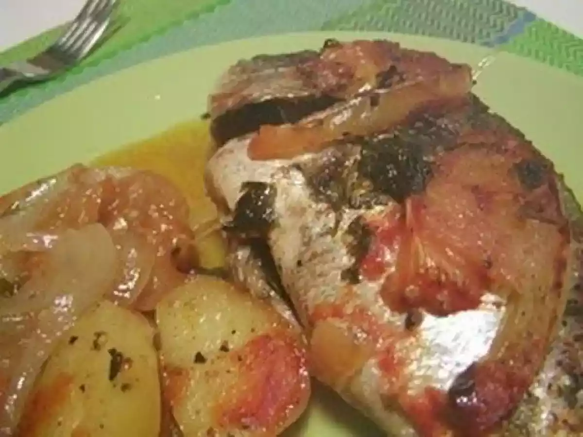 Dourada Assada à Portuguesa