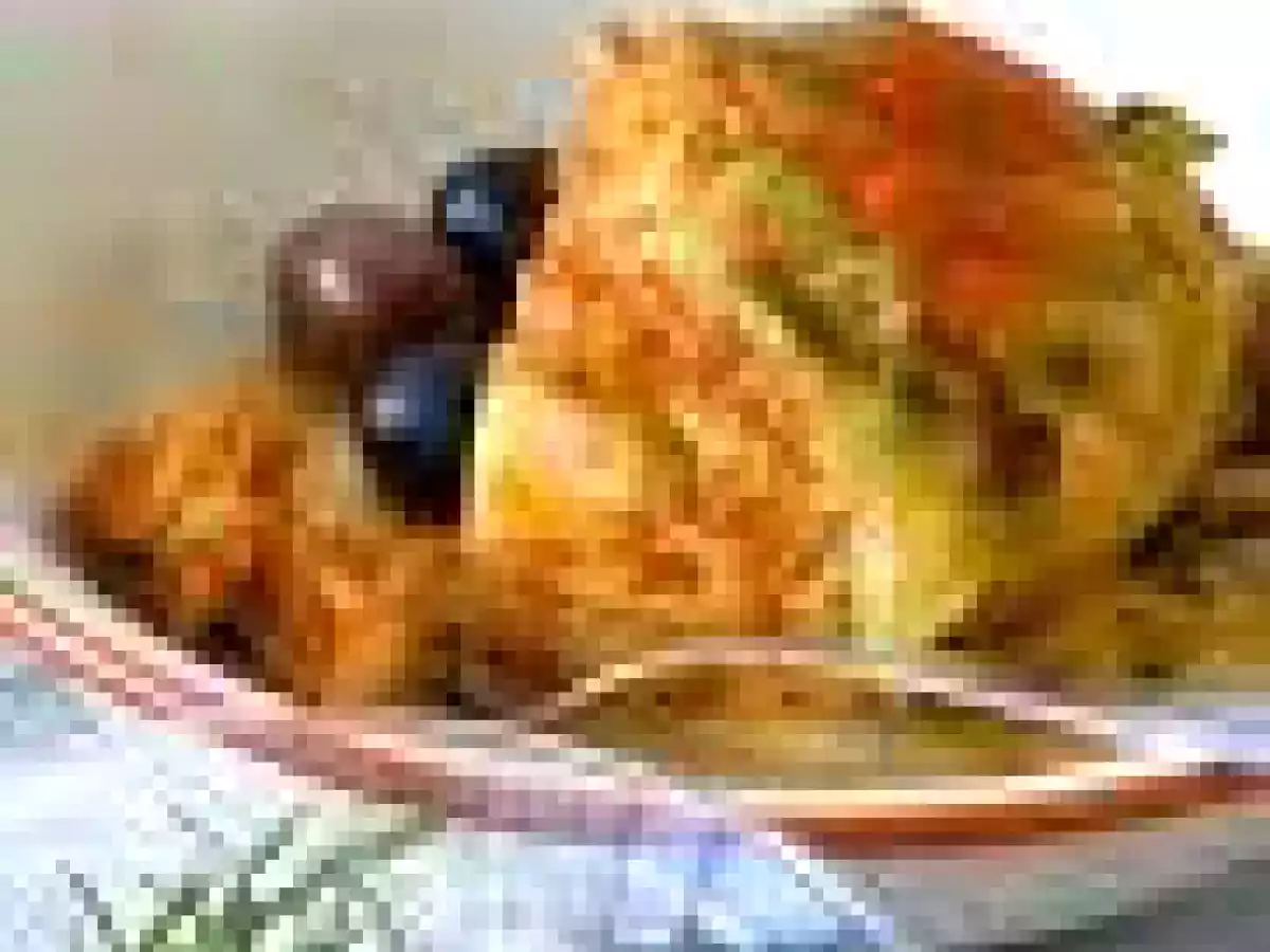 Embrulhos de frango e couve lombarda