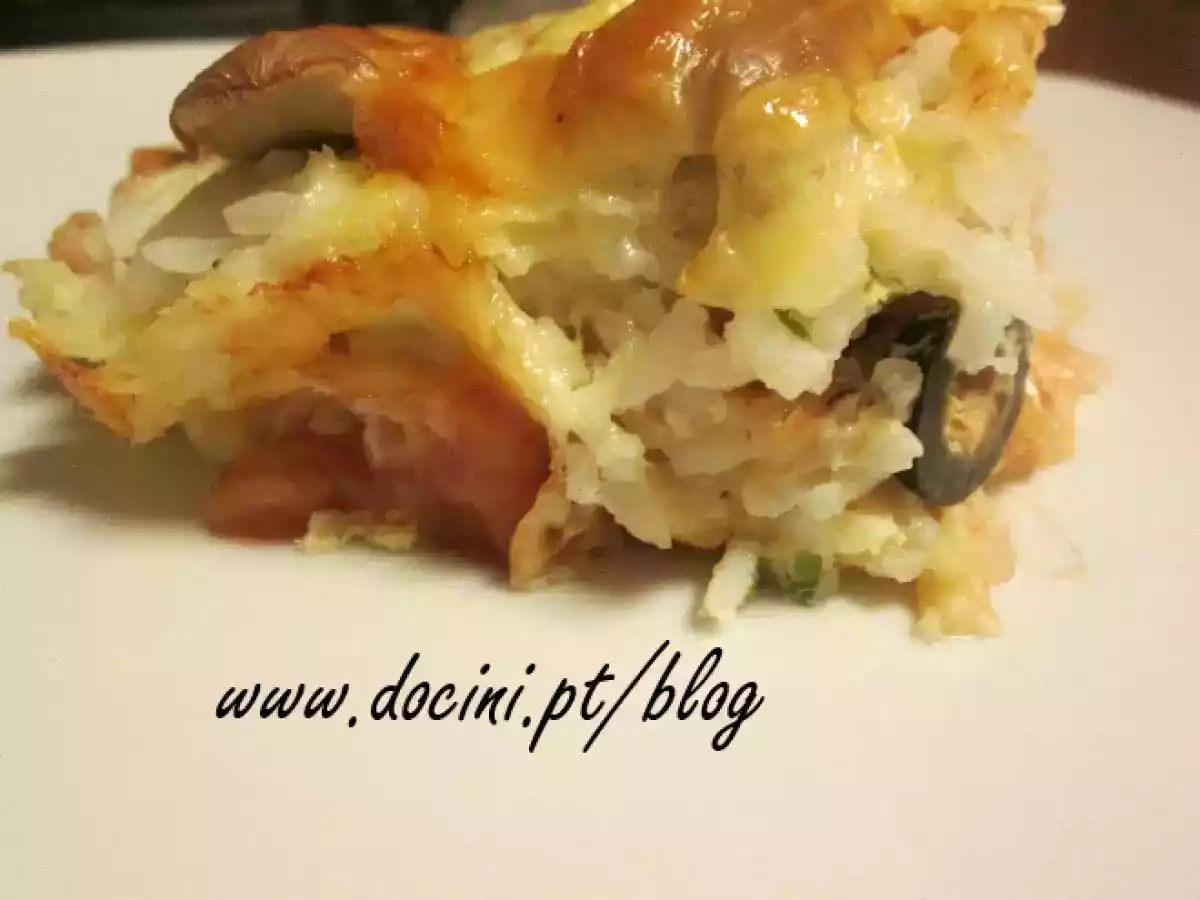 Empadão de Arroz (Aproveitamento de Sobras)