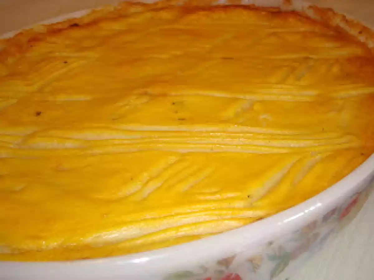 Empadão de frango com puré de batata