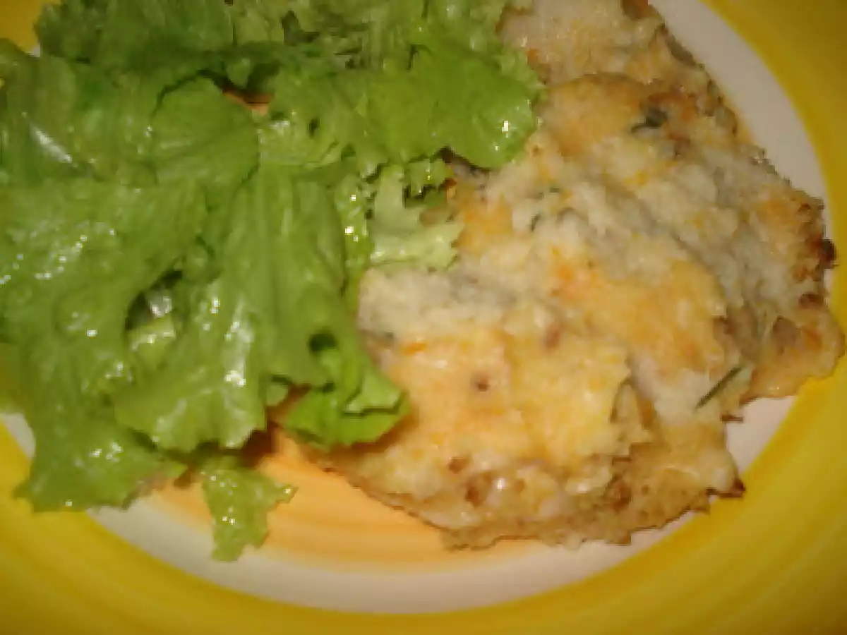 EMPADÃO DE PEIXE COM CASACO DE BÉCHAMEL E BROA AROMATIZADA...... - foto 2