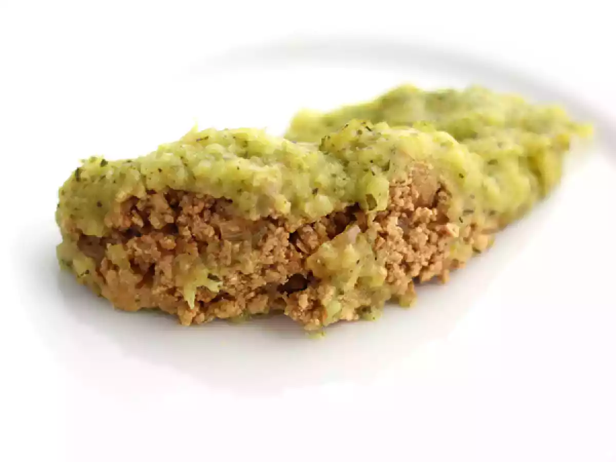 Empadão/Escondidinho vegano de curgete/abobrinha e tofu - foto 3